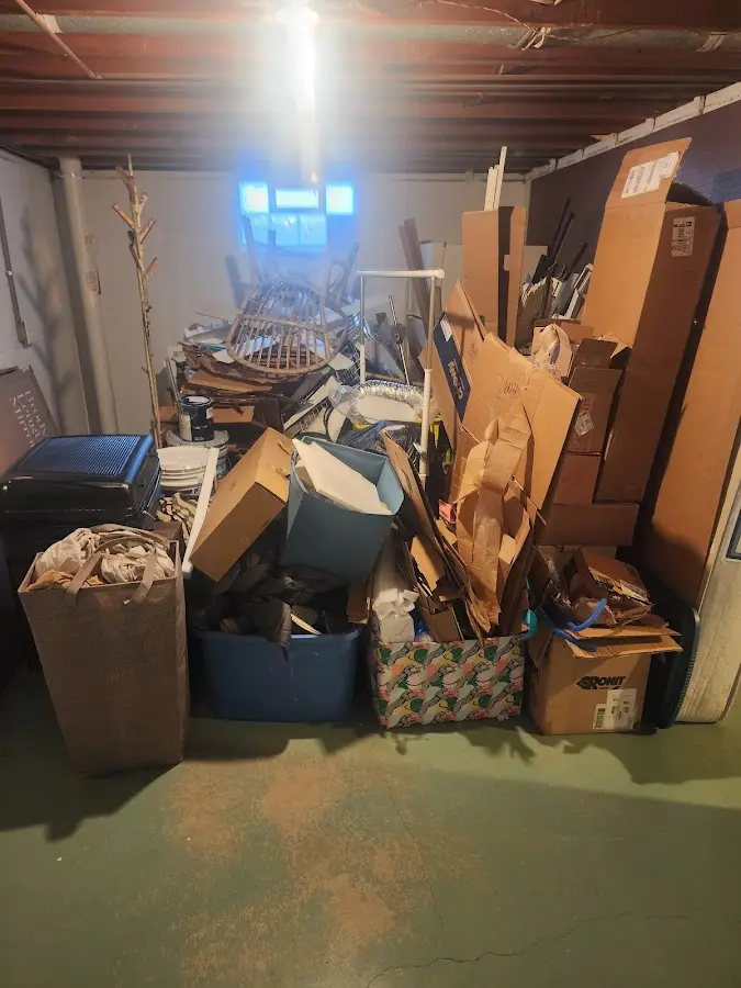 Roll-off dumpster container at job site for Yard Waste Dumpster Rental in Fort Myers Shores